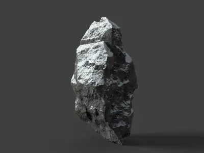 Snowy Rock 4-11 Low-poly 3D model