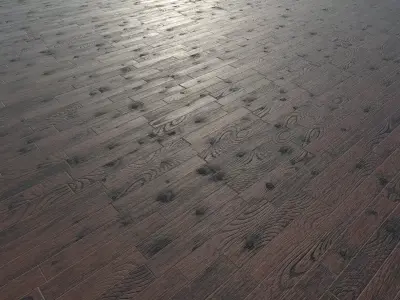 Wood Floor - Parquet Low-poly 3D model