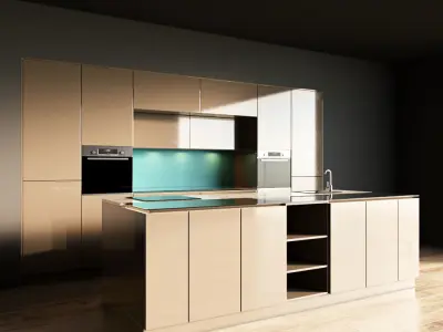 15-Kitchen3 glossy 2 3D model