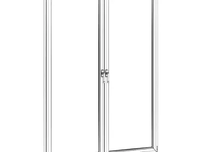 Metal Window 1894mm x 2360mm 3D model