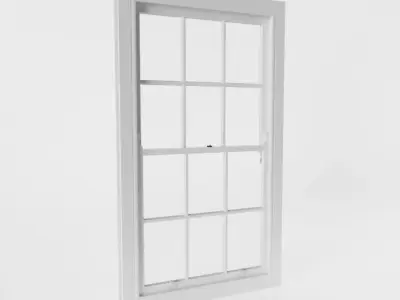 12 Panel Sash Window 3D model