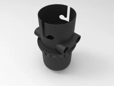 3D Printable Wooden Unique Lamp 3D model