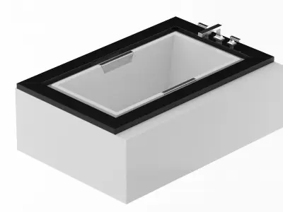 TOTO Lloyd Soaker Bathtub 3D model