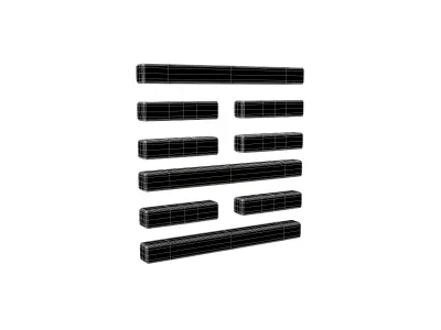 I Ching Hexagrams 22 bi v1 001 Low-poly 3D model