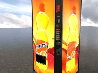 PBR Soda Vending Machines Low-poly 3D model