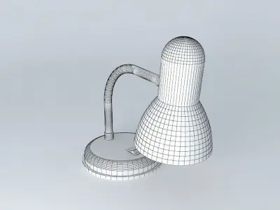 Red Desk Lamp Free 3D model