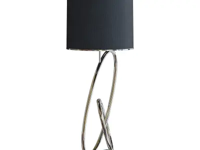 Black Table Lamp 3D model
