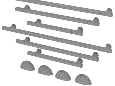 Morra and Highgate door handles by Meraki 3D model