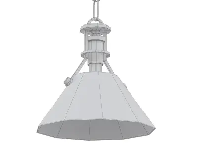 Hudson brass and pendant light 3D model