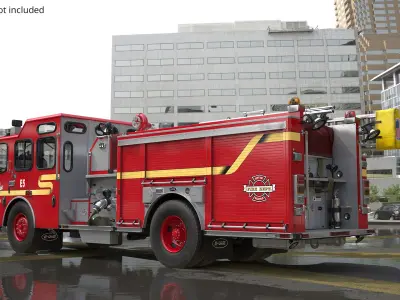  Renton Fire Department Engine Truck Red 