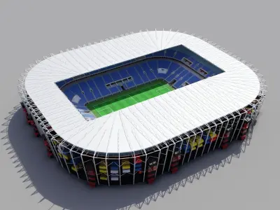 Stadium 974 Fifa world cup 2022 qatar 3D model