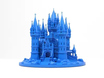 Model castle 3D print model