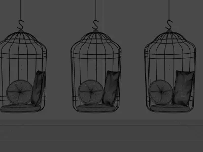 Hanging Cageling Chair by Ontwerpduo Free 3D model
