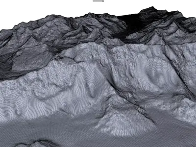 Jengish Chokusu Mountain China 3D model