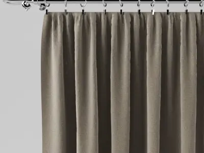 Drape with a curtain 3D model