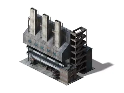 Future World - Industrial Area 03 3D model