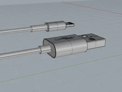Apple lighting cable 3D model 3D print model