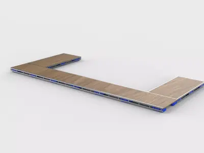 floating docks 02 3D model