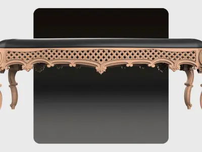 Carved super table for CNC 02 3D model