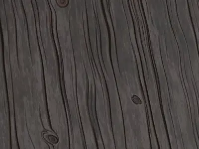 Natural Dark Wood Grain PBR Seamless Texture