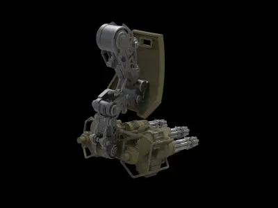 Sci-fi Minigun 3D print model