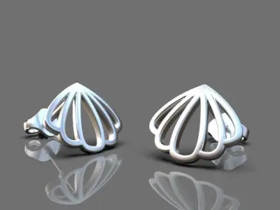Sea shell earrings Free 3D print model