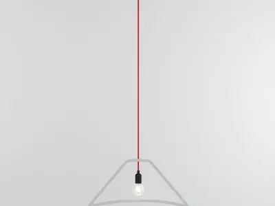 OUTLINER pendant light with cord 3D model