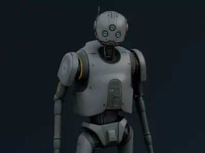  IMPERIAL DROID-03 Rigged for Unreal Engine - Unity - MIXAMO 3D model