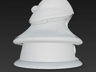 Fairy Tale Mushroom Roof House  Hobbit  Fantasy Inspired 3D print model