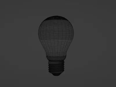 Light Bulb Tungsten Light Bulb Vintage 3D model