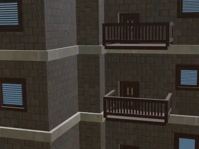 House Model 13 Low-poly 3D model