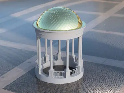 3D model of Gazebo 3D model