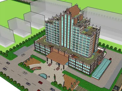 vacation spot-Resort-Fashion Leisure Hotel-0248 3D model