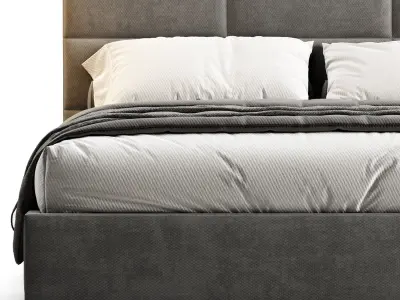RH RECTANGULAR BED 3D model