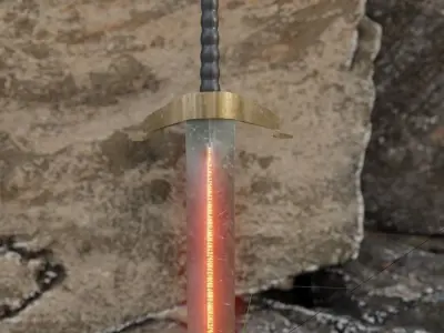 Hidden Sword Free 3D model