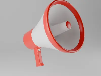 Megaphone 3D model