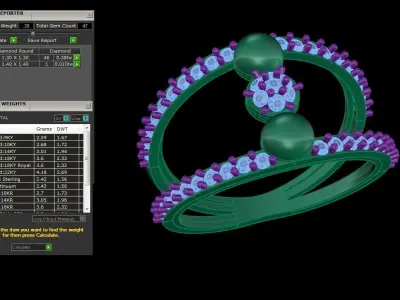 Light Wt Ring - 36 3D print model