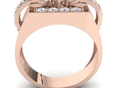 Small fancy mans ring 3D print model