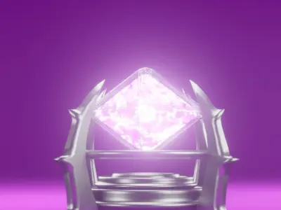 Abstract crystal Low-poly 3D model