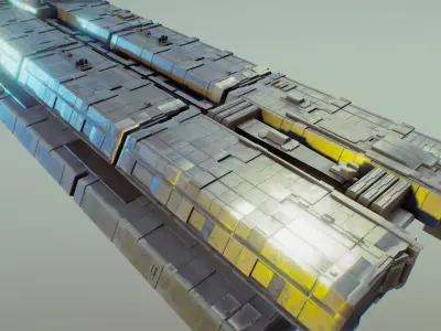 spaceship b09 3D model