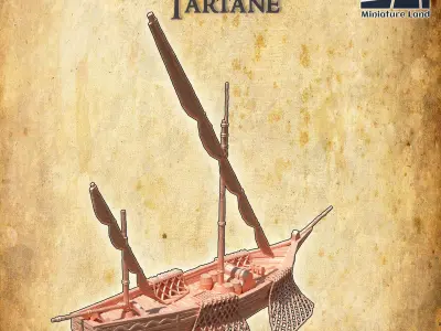 Fisherman Tartane Tabletop Terrain 28 MM 3D print model