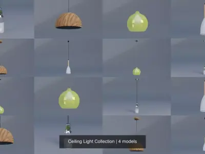 Ceiling Light Collection 3D Model Pack