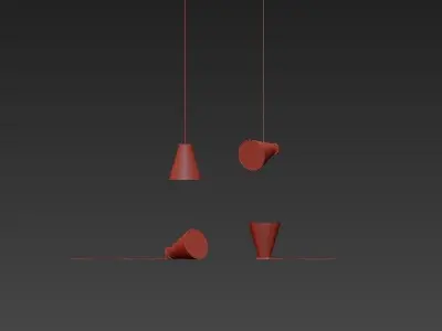 Menu lamp 3D model