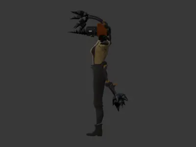 drill woman 3D model