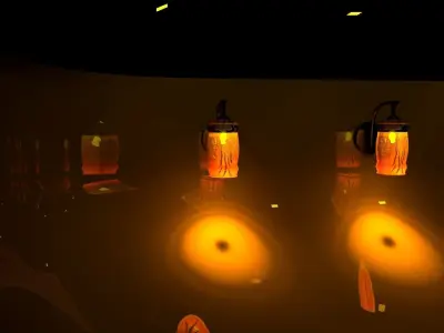 Modern Wall Light 3D model