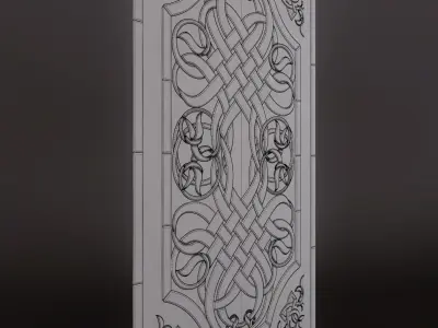Stained glass window 3D model