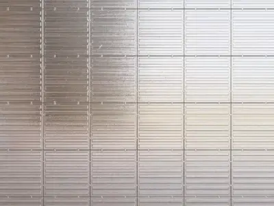 Silver Sci-fi Metal Panel PBR Seamless Texture