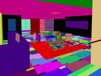 3D Contempo lobby of modern office building 3D model