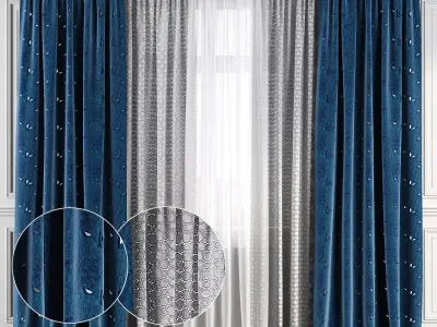 Curtain Set 127 3D model