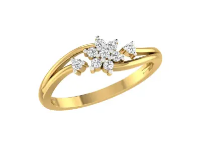 Women Ring  Render 3dm STL OBJ FBX Details 3D print model 266